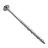 Vis de construction bois Klimas à tête large Torx zinguées blanches 6 x 160 mm 100 pcs