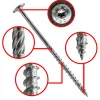 Vis de construction bois Klimas à tête large Torx zinguées blanches 8 x 400 mm 50 pcs