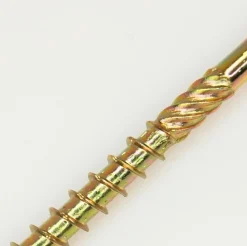 Vis de construction en bois Domax à tête fraisée, zinguée jaune, 3 x 30 mm, 500 pcs