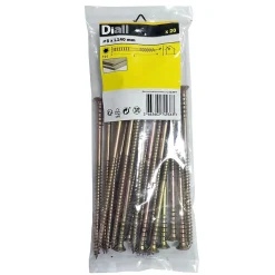 Vis de mise à niveau zinguée jaune 6x140 mm - 20 pièces