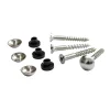 Vis fendue tête bombée pour miroir Diall, lot de 4