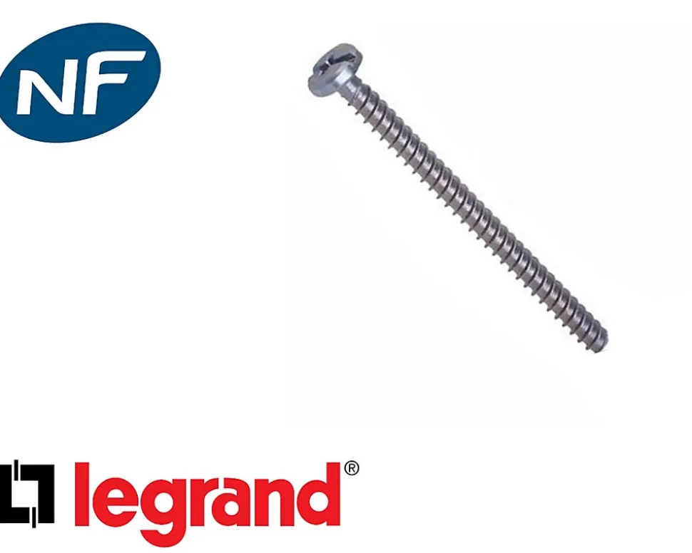 Vis longue, longueur 40mm Legrand Mosaic lot de 20