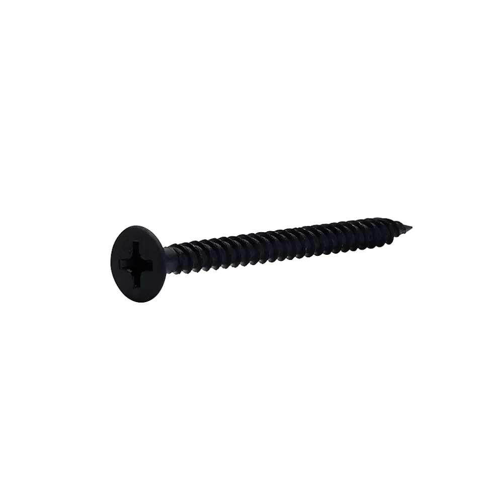 Vis pour plaque de plâtre (universelle), noir mat, 3,5x45 mm - 2 kg