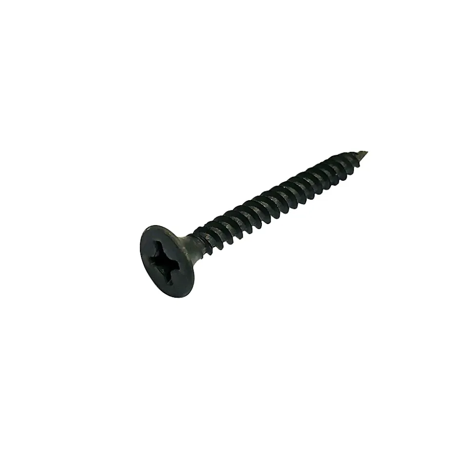 Vis pour plaque de plâtre (universelle), noir mat, 3,5x25 mm - 200 pièces