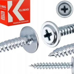 Vis pour tôle Klimas WPC tête bombée zinguées 4,2 x 40 mm 400 pcs