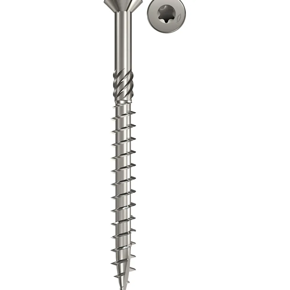 Vis terrasse inox A2 5 x 50 torx vendue par 500 pièces