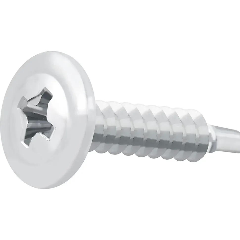 Vis zinguée autoperceuses à tête à collerette, 4,2x19 mm - 100 pièces