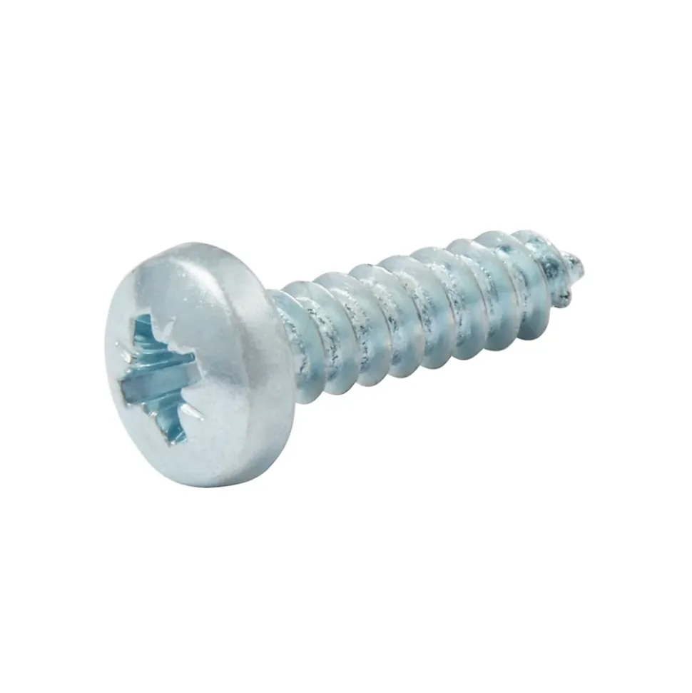 Vis zinguée autoperceuses à tête pozidriv 4,8x19 mm, 25 pièces