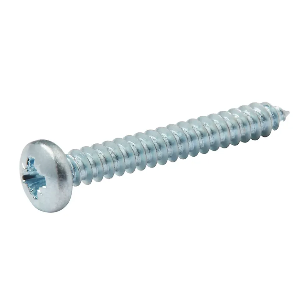 Vis zinguée autoperceuses à tête cylindrique, 4,2x32 mm - 25 pièces