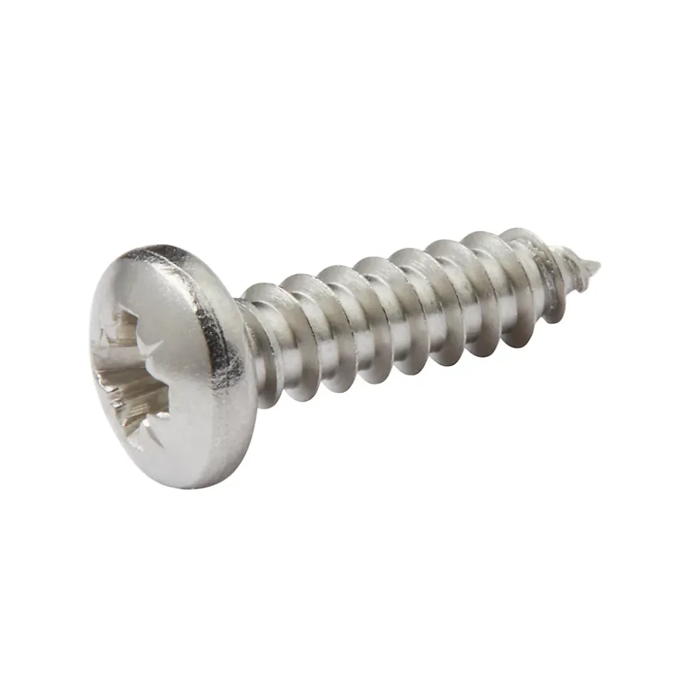 Vis zinguée autoperceuses à tête cylindrique acier inoxydable A2, 4,2x16 mm - 25 pièces