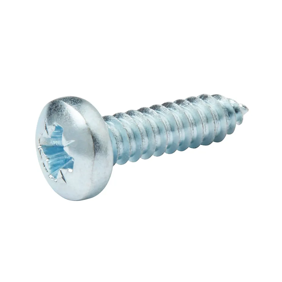 Vis zinguée autoperceuses à tête cylindrique, 6,3x25 mm - 25 pièces
