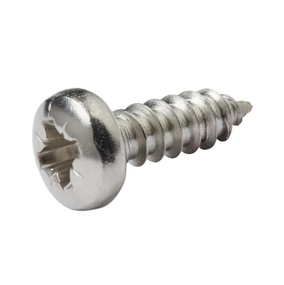Vis zinguée autoperceuses à tête cylindrique acier inoxydable A2, 4,2x13 mm - 25 pièces