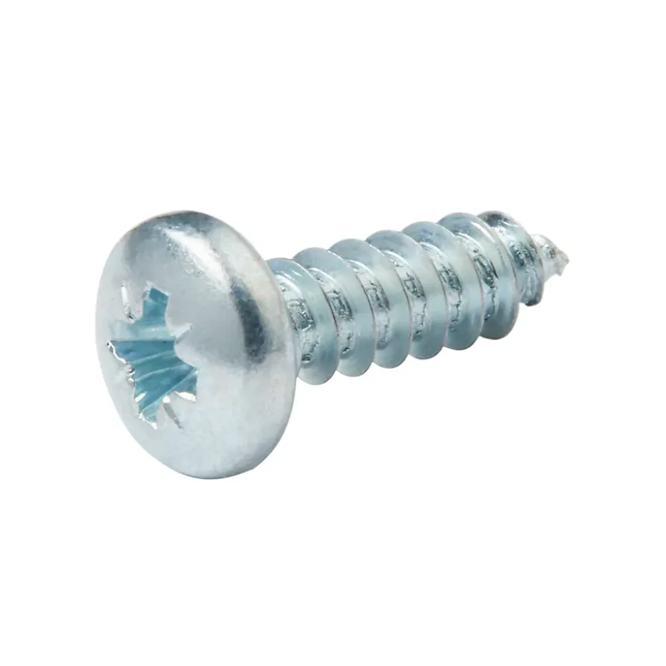 Vis zinguée autoperceuses à tête pozidriv 4,8x16 mm, 25 pièces