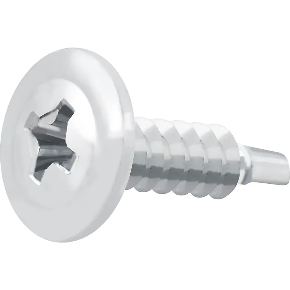 Vis zinguée autoperceuses à tête à collerette, 4,2x16 mm - 100 pièces