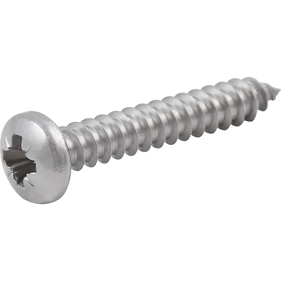 Vis zinguée autoperceuses à tête cylindrique acier inoxydable A2, 4,2x25 mm - 25 pièces