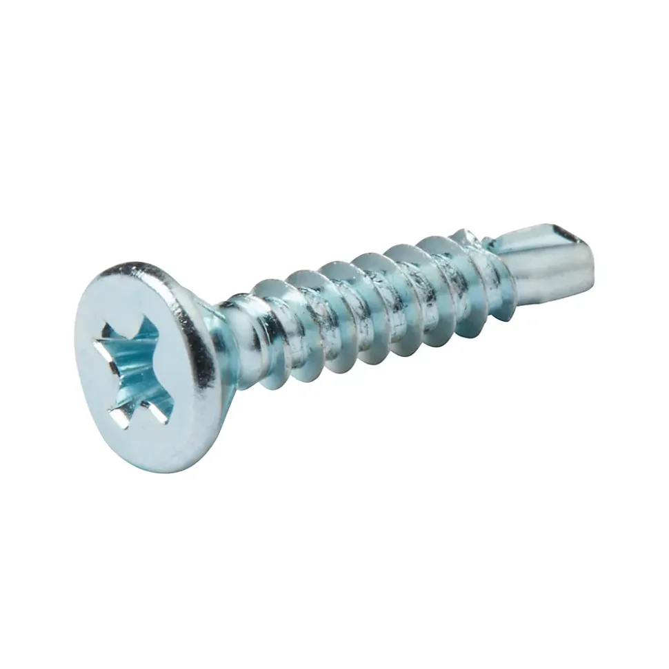 Vis zinguée autoperceuses fraisées, 3,5x19 mm - 25 pièces