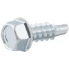 Vis zinguée autoperceuses à tête hexagonale, 4,2x16 mm - 100 pièces