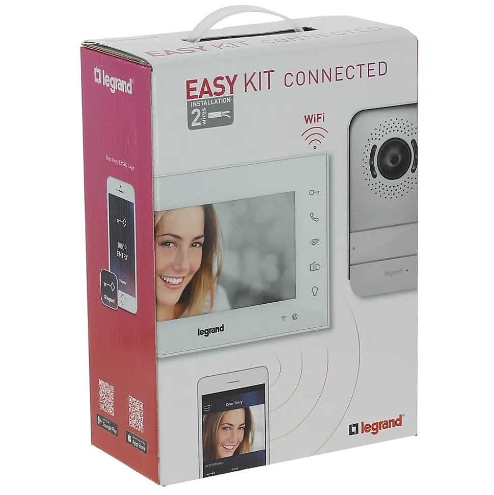Visiophone connecté Legrand Easy kit écran blanc 7"