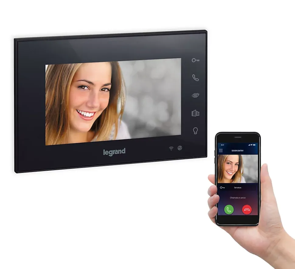 Visiophone connecté Legrand Easy kit écran noir 7"