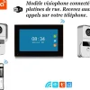 Visiophone connecté wifi double platine de rue pour maison à 2 entrées