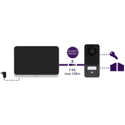 Visiophone filaire 7" tactile et ultra plat - WelcomeEye Lite 2 - Philips - 531047