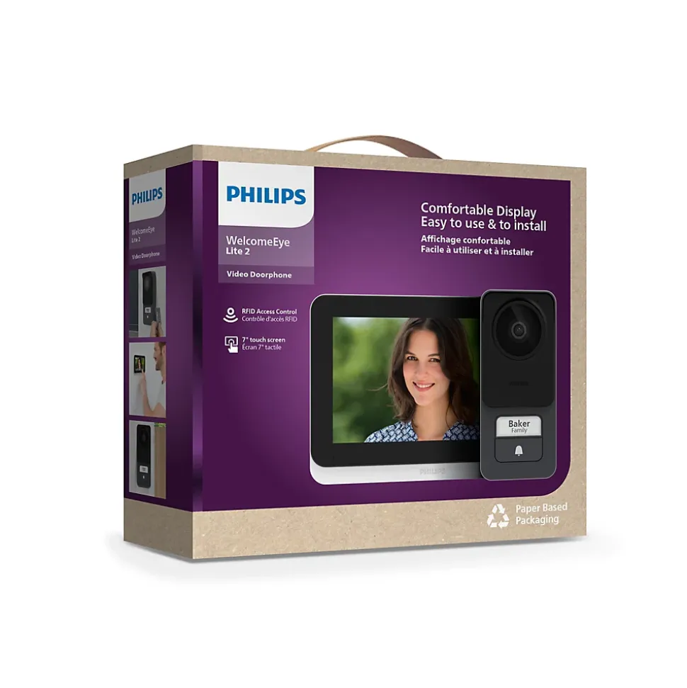 Visiophone filaire 7" tactile et ultra plat - WelcomeEye Lite 2 - Philips - 531047