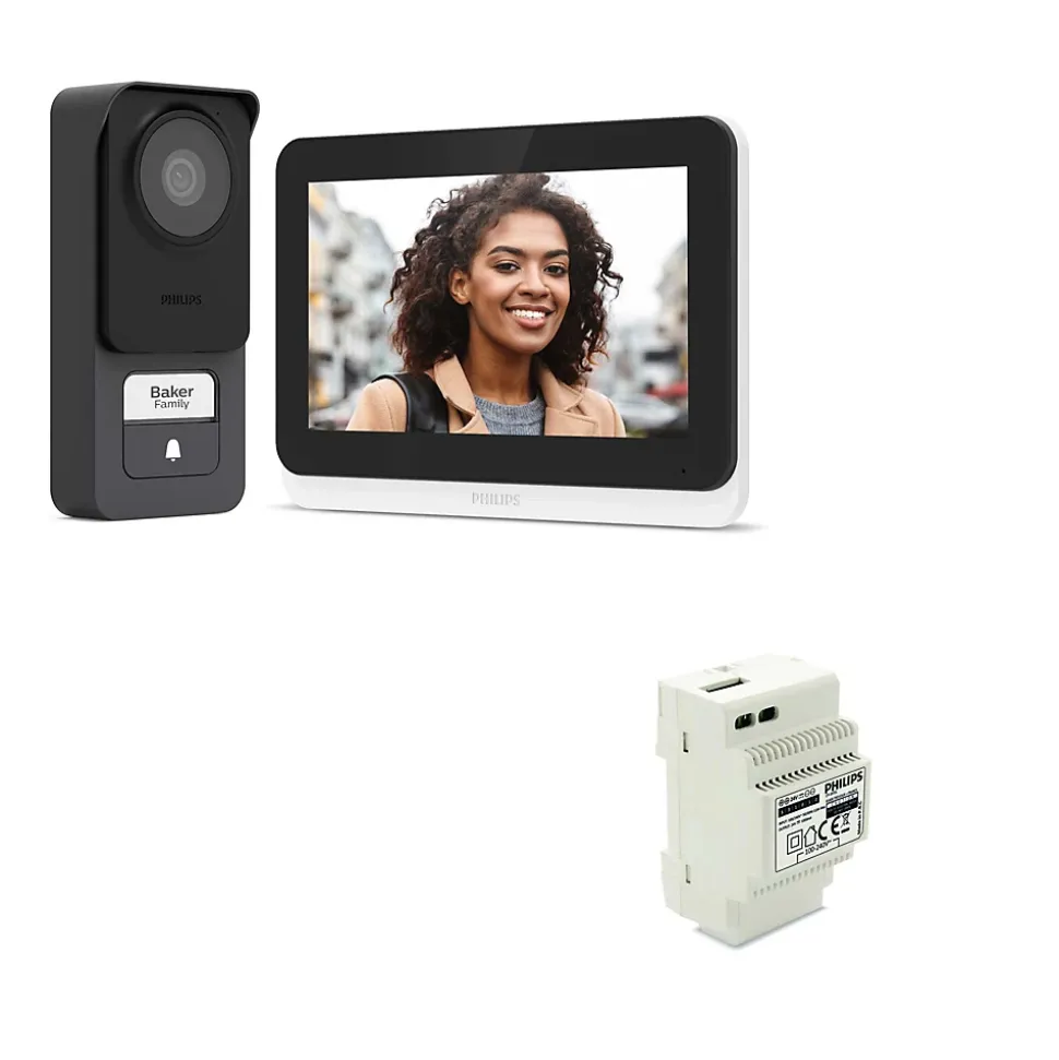 Visiophone filaire et connecté Image qualité 3K Philips WelcomeEye Connect 3 avec transformateur