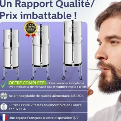 Weeplow Earth 8.5L - système de filtration par gravité pour eau potable