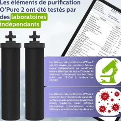 Weeplow(r) Earth 8.5L Édition Essentielle - système de filtration par gravité pour eau potable