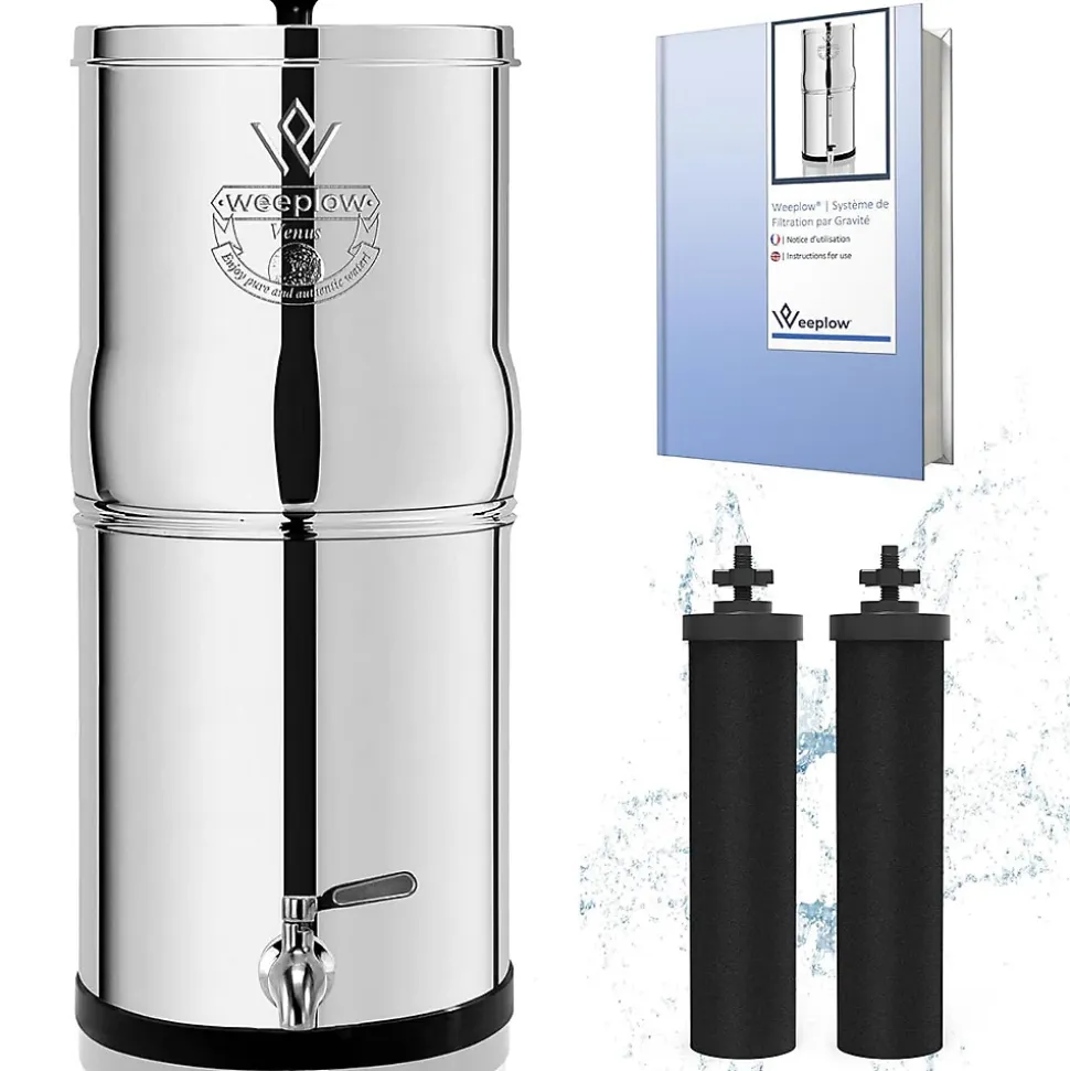 Weeplow(r) Earth 8.5L Édition Essentielle - système de filtration par gravité pour eau potable