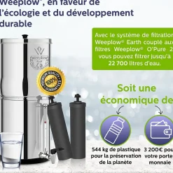 Weeplow(r) Neptune 11L - système de filtration par gravité pour eau potable