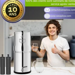 Weeplow(r) Venus 5.6L Édition Essentielle - système de filtration par gravité pour eau potable