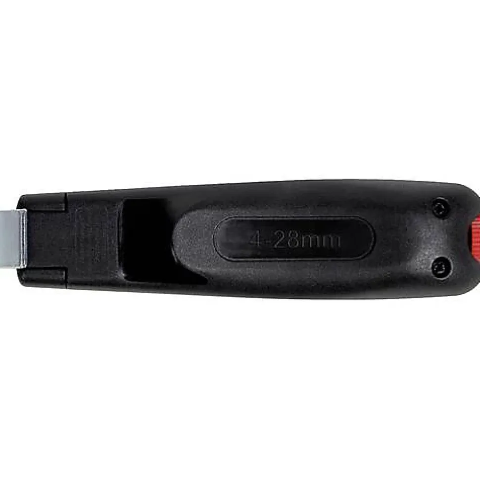 Wiha 44240 Abisolier-/Abmantelwerkzeug - outil de de9nudage pour ce2bles ronds 4-28 mm, 130 mm