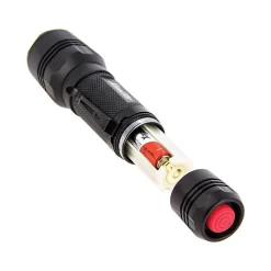 Xanlite - Lampe Torche LED Métallique, x3 Modes d'Eclairage, 300 Lumens, Piles Incluses - TO250S